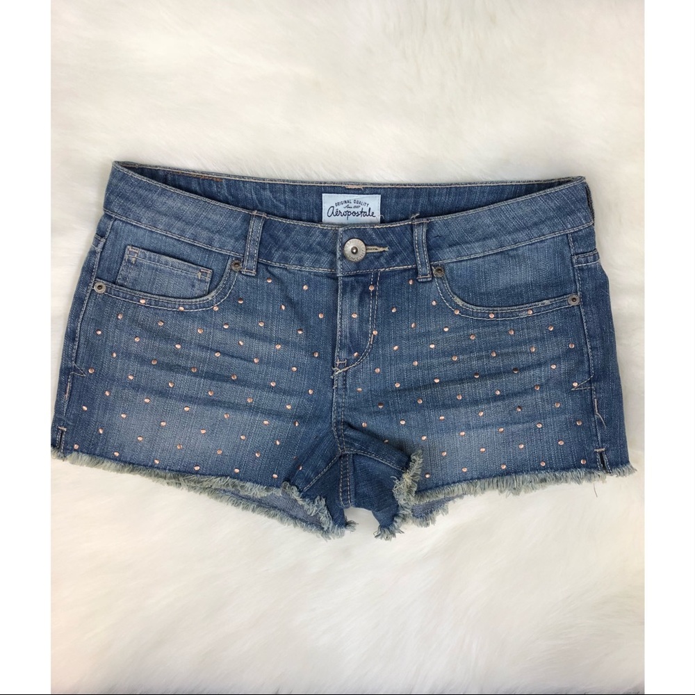 Studded Denim shorts - Picture 3 of 6